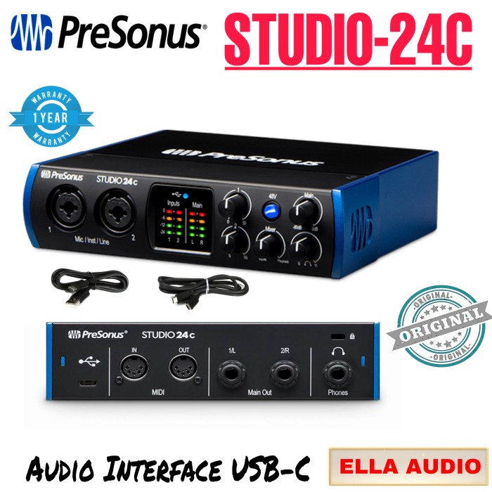 ✨Sale Presonus Studio 24C Soundcard Presonus Diskon