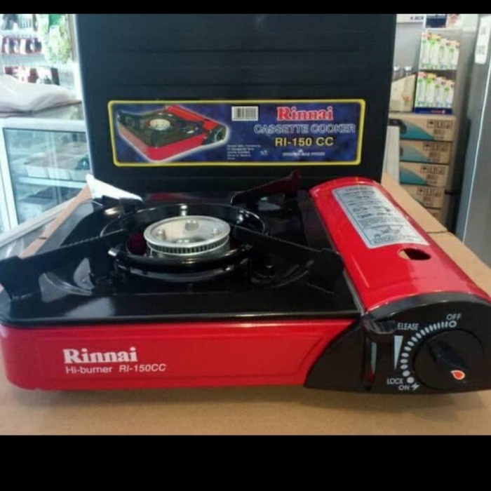 [Ori] Kompor Gas Portable Merk Rinnai 150Cc Plus Tabung Gas Kaleng 1 Pcs Berkualitas