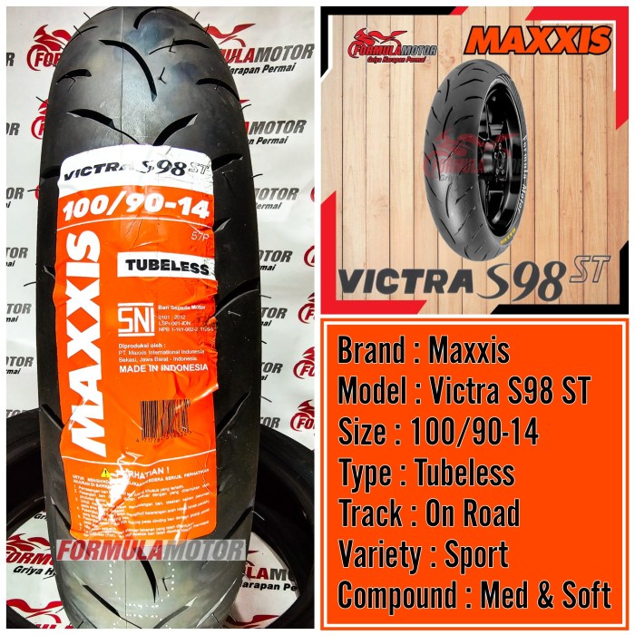 100/90-14 MAXXIS VICTRA - BAN MOTOR RING 14 - BAN BELAKANG LEXI TUBLES ORIGINAL BEST QUALITY