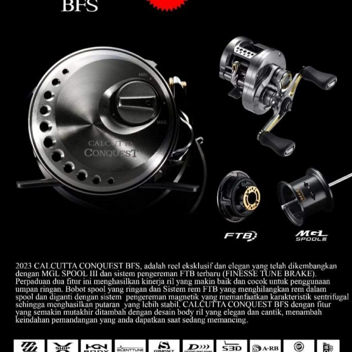 ✨Ori Reel Pancing Shimano Conquest Bfs Garansi Resmi Diskon