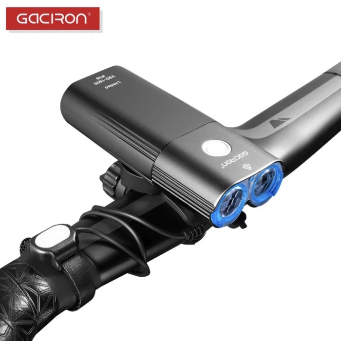 ✨Ori Gaciron V9D-1800 Lampu Sepeda Led Front Bike Light Bicycle 1800 Lumens Bisa Sameday