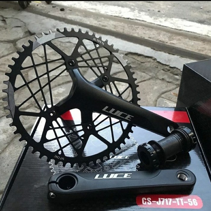 ✨Ori Crank Single Sepeda Lipat Luce 56T Bisa Sameday