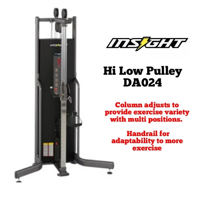 ✨New Ori Single Pulley Hi/Low Insight Fitness Da024 Terbatas