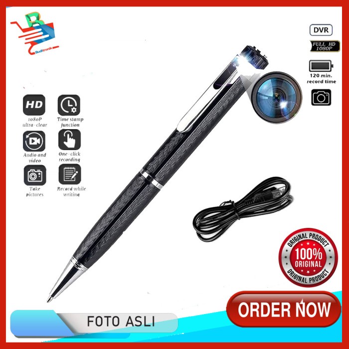 Terlaris Spy Camera Pen V8 Hd 1080P - Kamera Pen