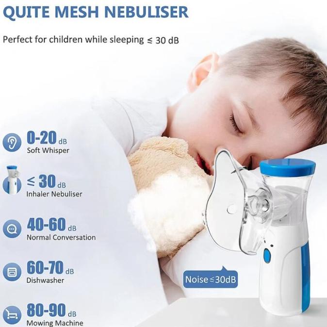 Alat Terapi Pernafasan Ultrasonic Inhaler Nebulizer uap Bayi pilek