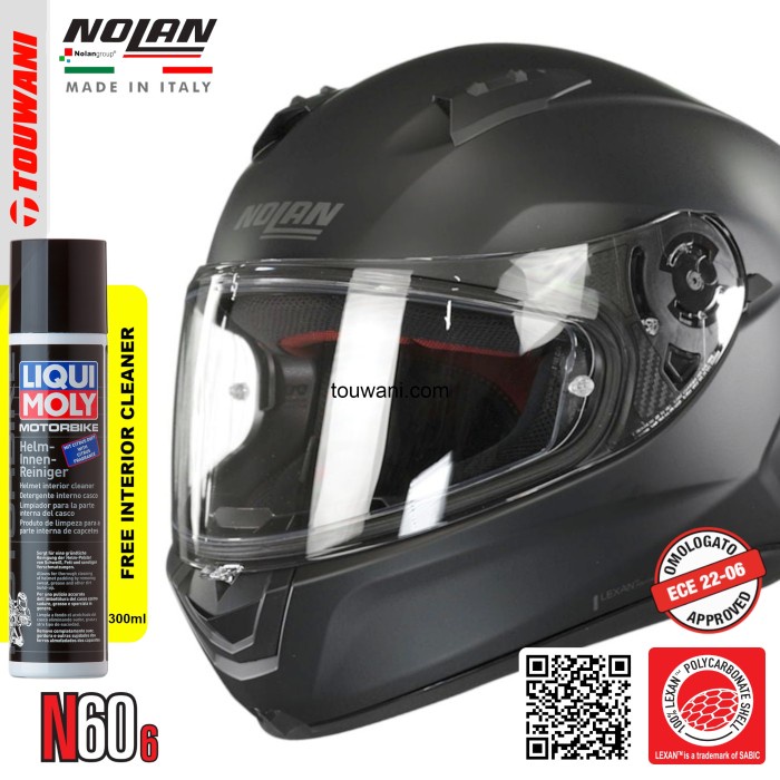 [New Ori] Helm Nolan N60-6 Classic Flat Black Limited