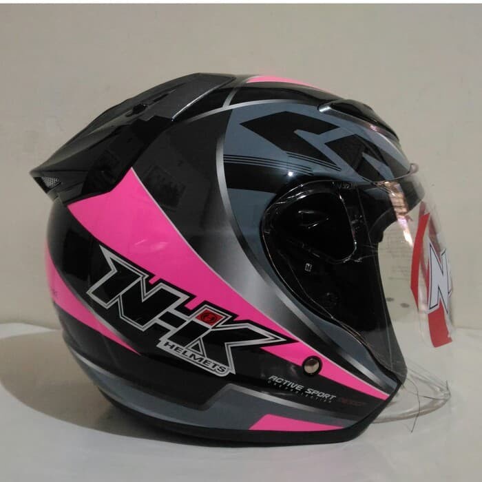 ✨New Helm Nhk R6 Uriken Black Pink Diskon