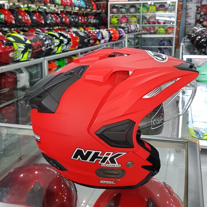 ✨New Helm Nhk Predator Crypton New Merah Dof Berkualitas