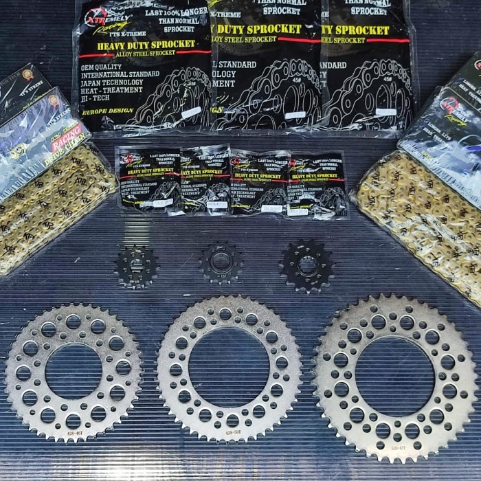 ✨Ori Gear Rantai Set R15 Vva Vixion R Merk Xtreme Limited