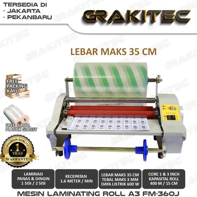 

Mesin Laminasi Roll/Mesin Laminating Roll A3 Gk360J -(^_^)-