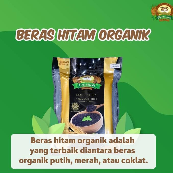 

Organic Black Rice Kupas Kulit - Beras Hitam - Rendah Gula - Md 2Kg