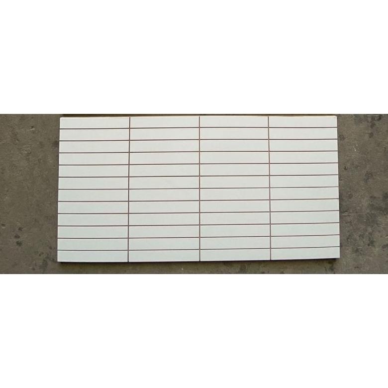 Big Sale Mosaik Keramik Dinding Precut/ Nat Palsu 30X60 Putih Doff Viral 