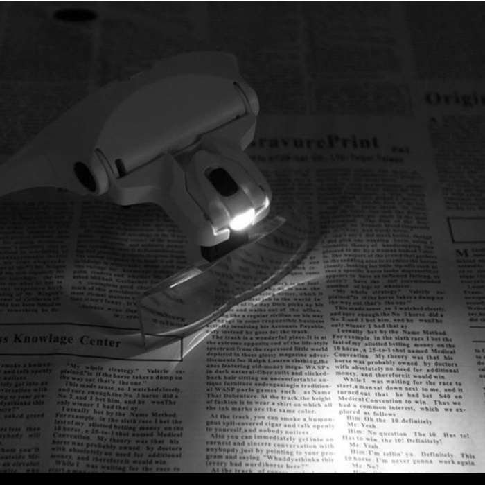 

Kaca Pembesar Kepala Ganda Dengan Lampu Optik Led