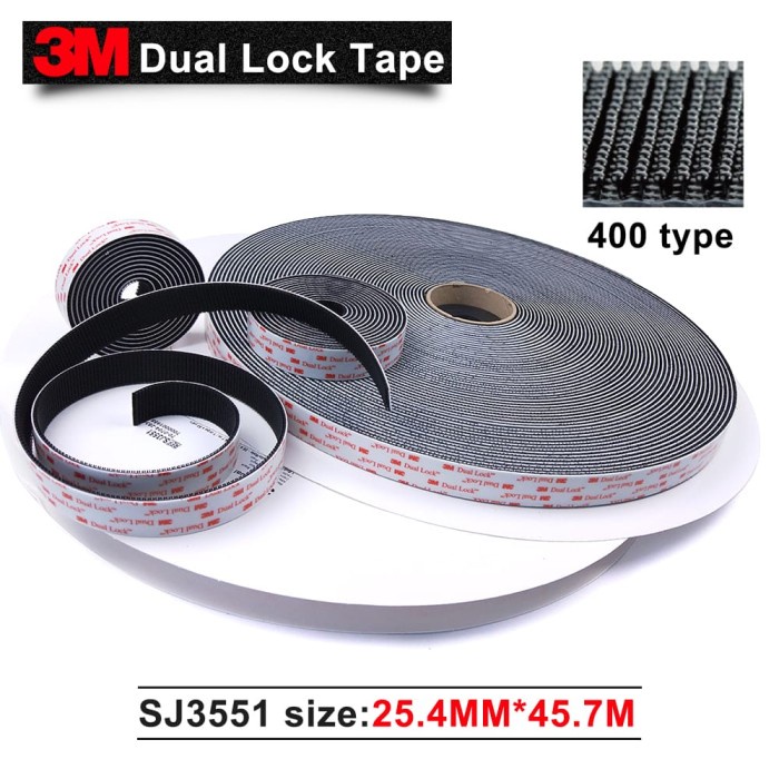 

✨Sale 3M Sj3551 Dual Lock Velcro Reclosable 25Mm X 50Yrd Diskon