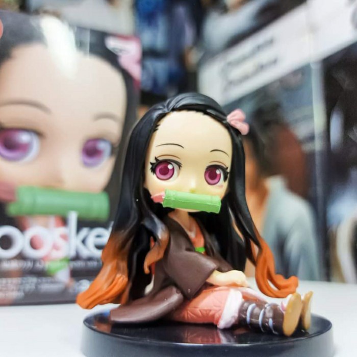 ✅Baru Action Figure Kimetsu No Yaiba Nezuko Kamado Chibi Limited