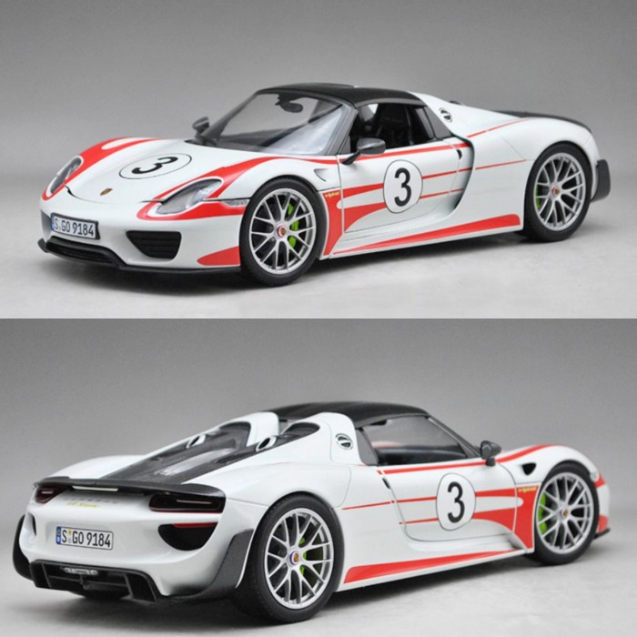 ✨New Minichamps Porsche 918 Spider Salzburg Racing Design Weissach Package Bisa Sameday