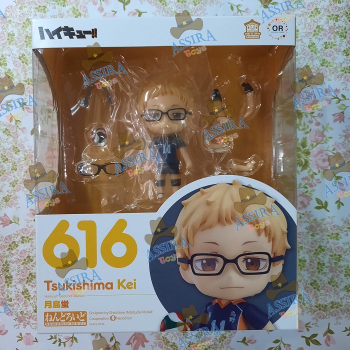 ✨New Ori Nendoroid 616 Tsukishima Kei Haikyuu Karasuno Original Goodsmile Ori Terbatas
