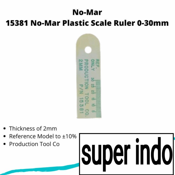 

✨Sale 15381 No-Mar Plastic Scale Ruler 0-30Mm Diskon