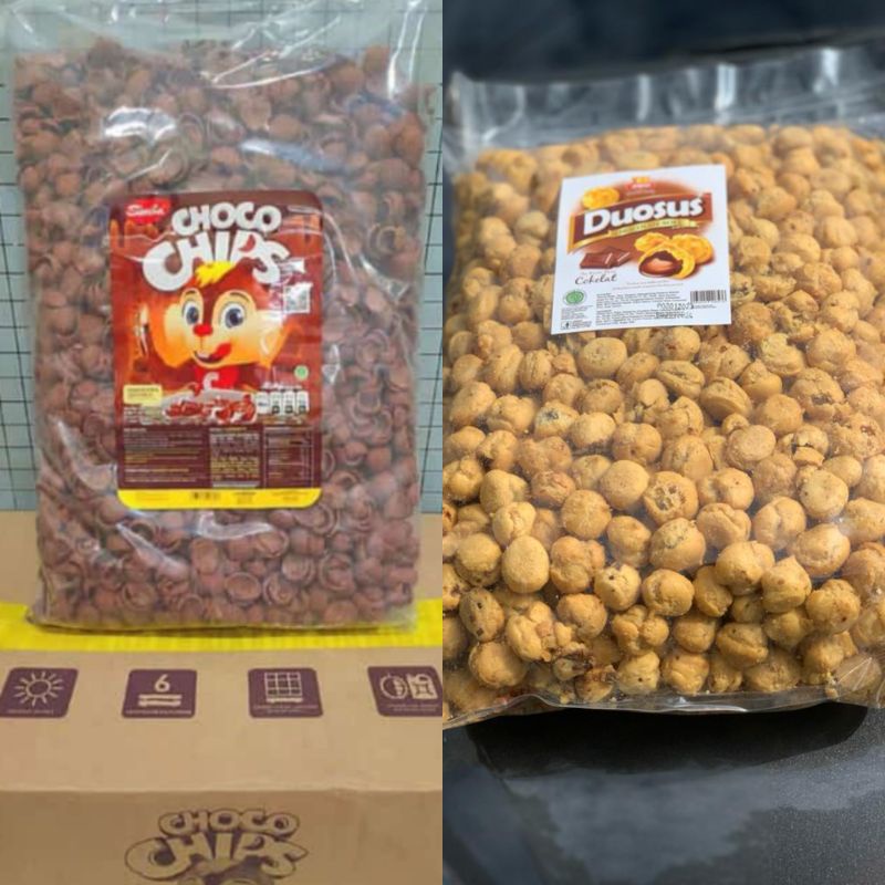 

DUOSUS COKELAT 1KG ATAU COCOCHIP COKELAT/KACANG TELUR/KACANG CAMPUR/PANGPANG MANIS/JAGUNG MANIS 1KG