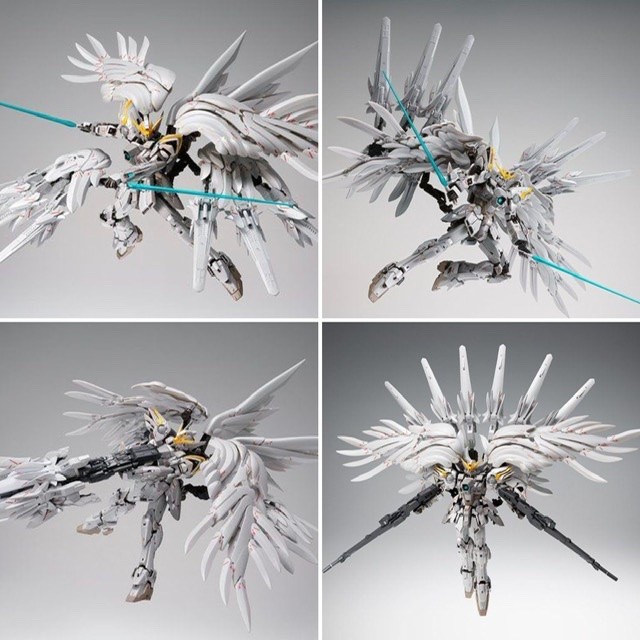 ✨New Gff Gundam Metal Composite Wing Gundam Snow White Prelude Terbaru