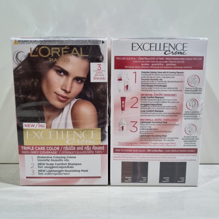 LOREAL Paris hair color pewarna cat semir rambut no 3