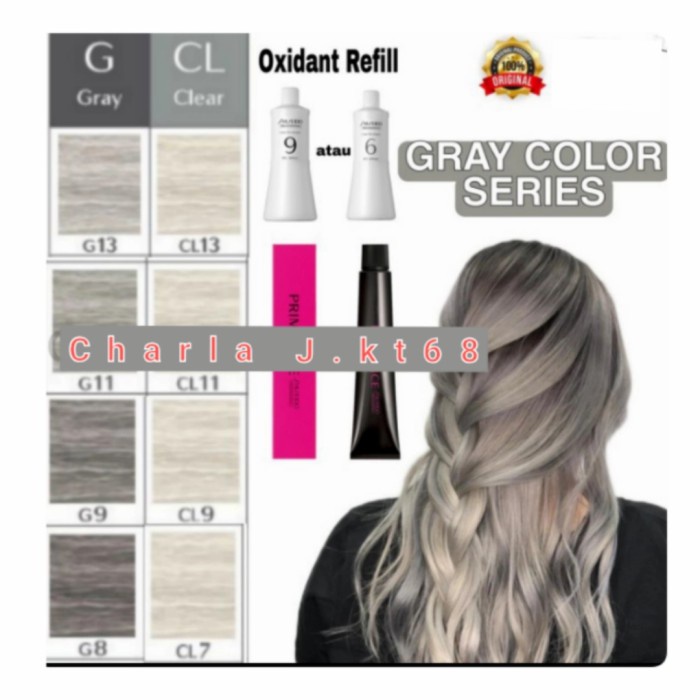 Shiseido primience seri gray , hair color cat rambut shiseido