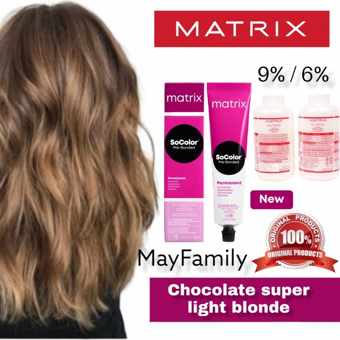 matrix socolor 12.5 te super light blonde cat pewarna rambut