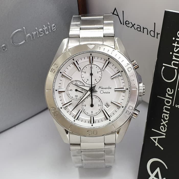 ✅Termurah Alexandre Christie 6525Mc / Ac6525 Silver Original  Garansi Terbaru