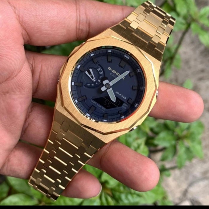 ✅Original Jam Tangan Pria Casio Gshock Ga2100 Original Et2Adr Gold Steel Gen5 Limited