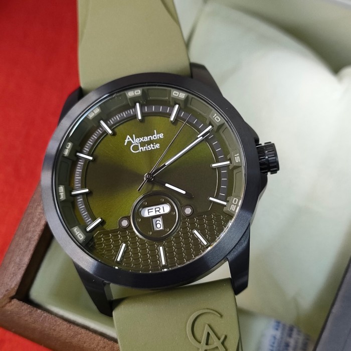 ✅Sale Jam Pria Original Alexandre Christie Acf 6656 Me Stainless Steell Berkualitas