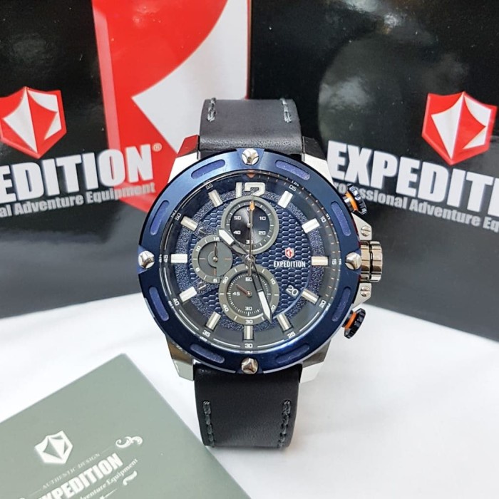 ✅Ori Jam Tangan Expedition 6780Ml Chronograp Strap Lather Diameter 48Cm Diskon