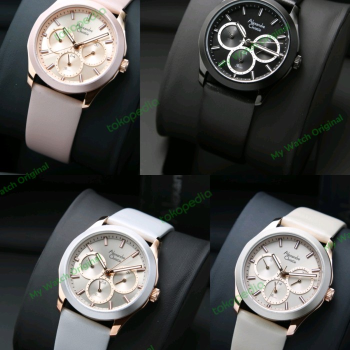 ✅Baru Alexandre Christie Ac2968 Ac 2968 Jam Tangan Wanita Original Berkualitas