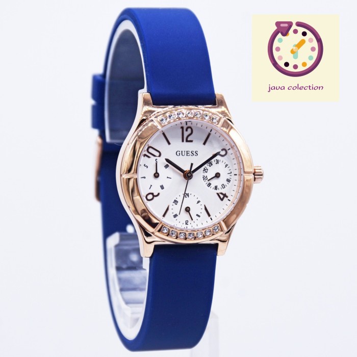 ✅New Jam Tangan Wanita Guess Gw0451L2 Piper Blue Rosegold Original Diskon