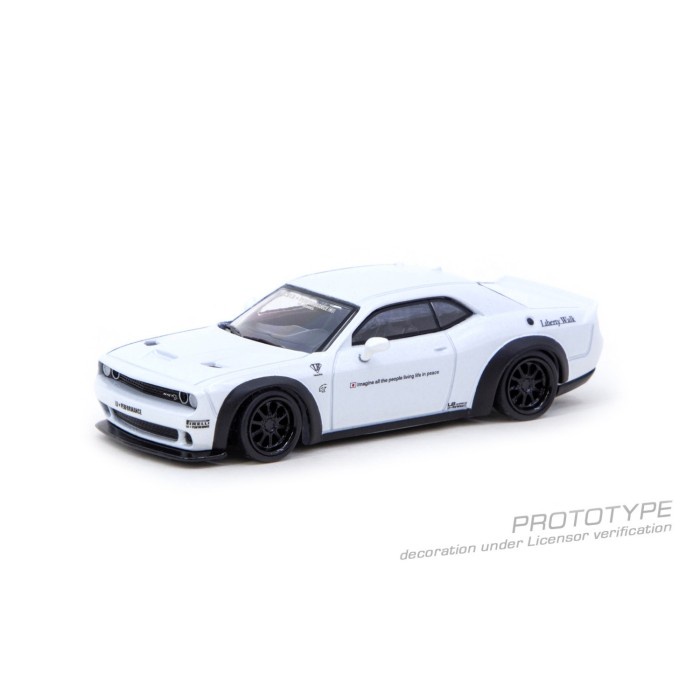 MUST HAVE TARMAC WORKS LB-WORKS DODGE CHALLENGER SRT HELLCAT WHITE TERBARU