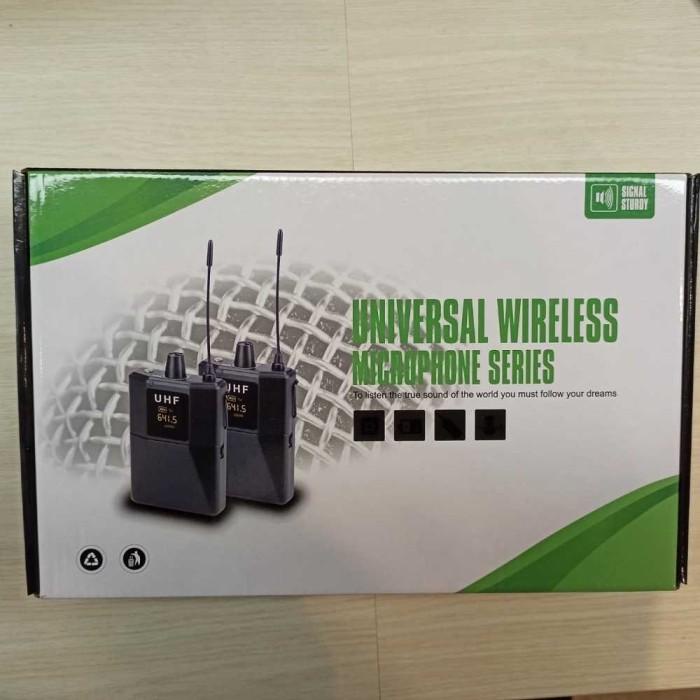 Xtuga Uhf Mikrofon Nirkabel Lavalier Wireless 2 Transmitter - Ad-220