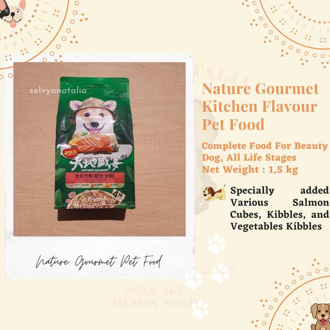 Nature Gourmet Salmon Dog Food Complete Food for Beauty Dog