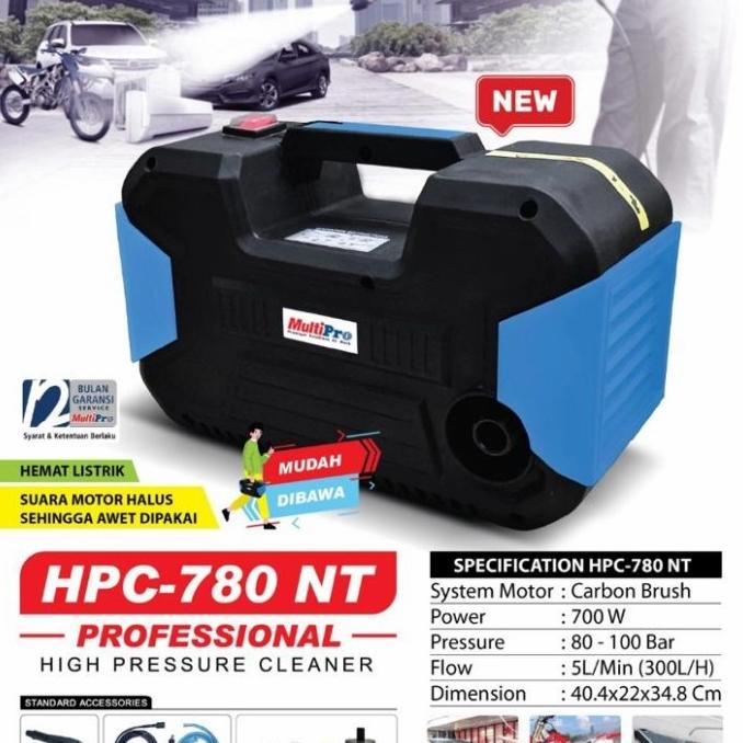 Jet Cleaner High Pressure MULTIPRO HPC-780NT