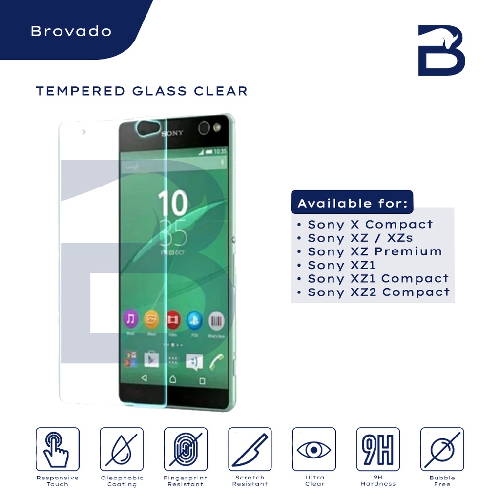 Tempered Glass Clear Sony X Compact/XZ/XZs/XZ Premium/XZ1/XZ1 Compact/XZ2 Compact Anti Gores Premium