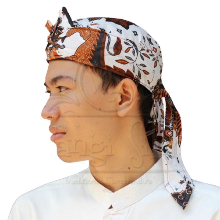 (11C☀✁ peci blangkoon/Bendo motif singa barong cirebon khas jawa barat blangkon sunda Koleksi termur