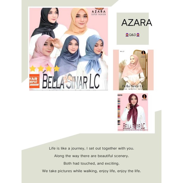 JILBAB/HIJAB BELLA SINAR LC BY AZARA SUPERFASHION