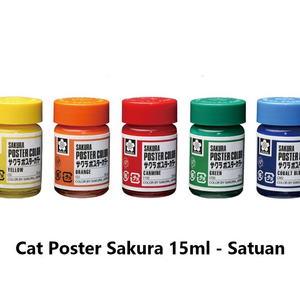 

(P71-♡> Sakura Poster Color 15ml Satuan / Cat Poster Sakura 15ml (1/2)➸..