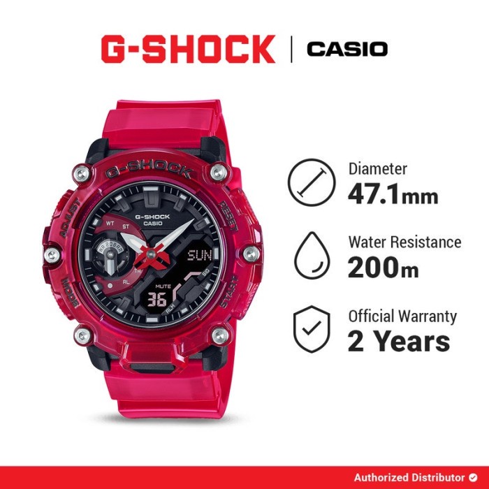 G-shock Jam Tangan Pria GA-2200SKL-4ADR Digital Analog Gshock Original