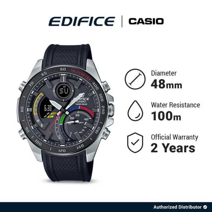 Casio Jam Tangan Pria Edifice Original ECB-900MP-1ADF Analog Digital