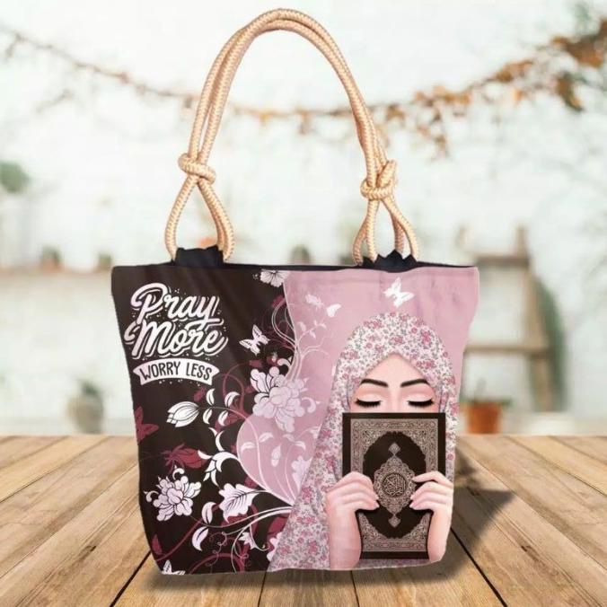 Skuy Order tas jinjing wanita elegan terbaru 2022 tali sumbu / tas ngaji ibu ibu Ready PX 1106