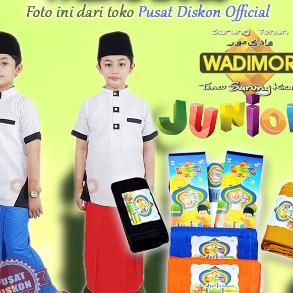 [B80ご] Sarung anak Laki laki WADIMOR Sarung anak WADIMOR Wadimor Junior Original✪