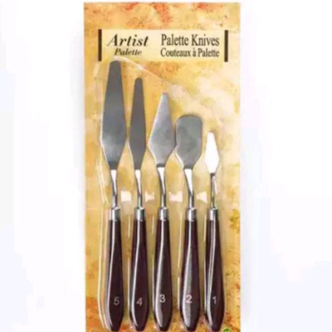 

(N70-☀] Pisau Palet / Lukis / Palette Knives / Painting Knife Set isi 5 pcs♪..!