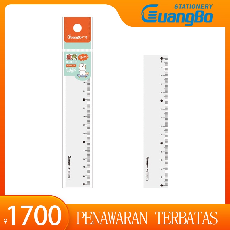 

Guangbo Penggaris Transparan Penggaris Gambar 15cm Penggaris Ukur Penggaris Siswa