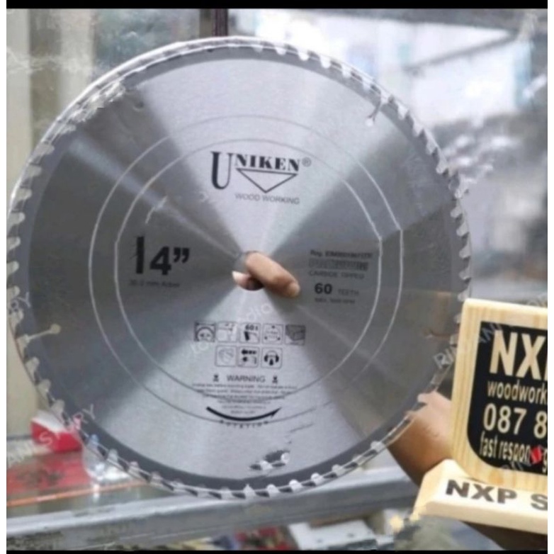 Circular Saw blade 14" inch ×120T Mata Gergaji Kayu Uniken