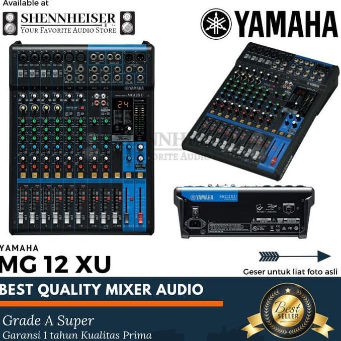 Terbaru Audio Mixer Yamaha 12 Channel Mg 12 Xu