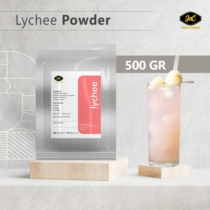 

JnC Lychee Powder 500g I Bubuk minuman Leci